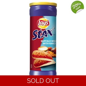 Lays Stax Buffalo Wings with Ranch 156g - Lay's American Snacks